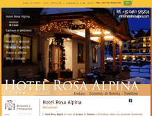 Tablet Screenshot of hotelrosaalpina.com